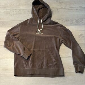 Brown quicksilver corduroy hoodie